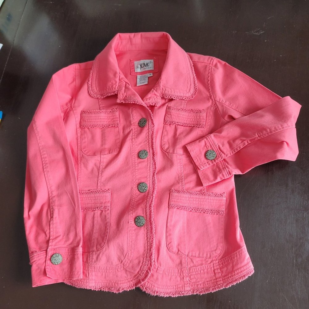Peachy/pink jean jacket